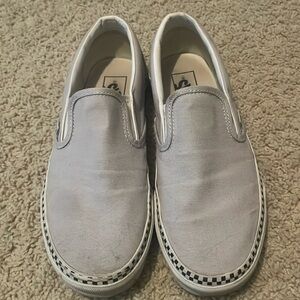 Vans low top slip on shoes